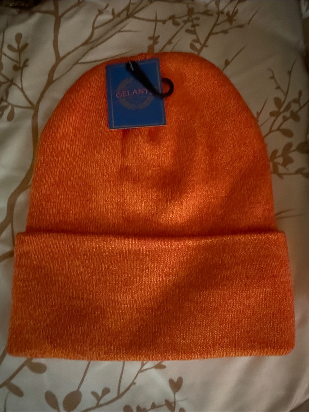 Gelante Orange Knit Hat